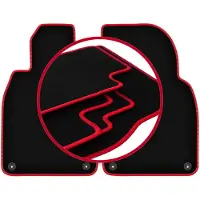 Carlux -RED automatten voor: Porsche Cayman 982 roadster (2016-)