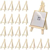 Houten Mini-schildersezel - statief - 20 stuks - 9 x 16 cm