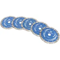 HBM 5 Delige Diamantschijvenset voor Professionele 2400 Watt Elektrische Muurfrees / Sleuvenfrees