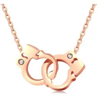 Cilla Jewels ketting Rosegoudkleurig Handcuff Pendant