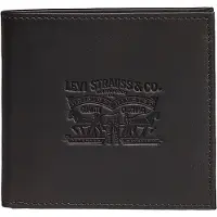 Levis Accessories Portemonnee 'Vintage Two Horse Bifold Coin Wallet' donkerbruin