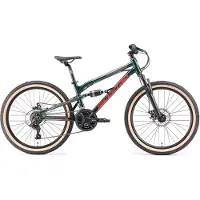 Bikestar MTB Fully kinderfiets 24 inch blauw unisex