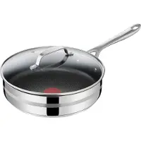 Tefal Cook Smart Hapjespan - Ø25 cm - RVS - Geschikt voor alle warmtebronnen - Inclusief deksel