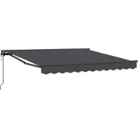 vidaXL Zonnescherm Frame Antraciet 350 x 250 cm