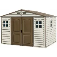 Duramax Groot kunststof huis WoodSide 3,2x2,4 m