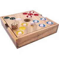 Quint Pig Hole Ceramic – Houten Strategisch Spel – 2+ Spelers – Klassiek Puntenspel – Behendigheid- en Strategiespel –