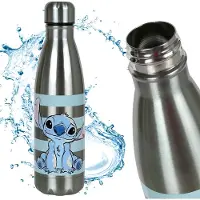 Sarcia.eu DISNEY Stitch Waterfles, roestvrijstalen fles, fles 450 ml