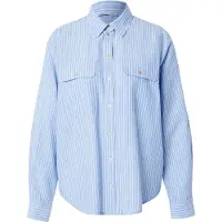 ONLY Blouse 'ONLWENDY' blauw / wit