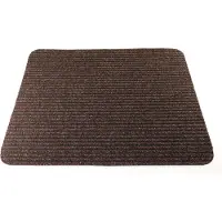 Prima - Heavy Duty - Ribbel - Deurmat - Schraapmat - donker bruin - zwart - 70x90cm - antislip