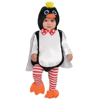 Amscan kostuum Pinguïn polyester zwart/wit 6-12 maanden