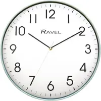 OEM - Moderne wandklok van 40 cm voor kantoor en keuken - analoog kwarts - RWC.40.11 - saliegroen