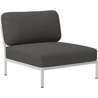 Houe Loungeset Level Chair Frame Muted White Cushion Dark Grey