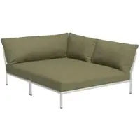Houe LEVEL 2 Knus hoekkussen rechts aluminium frame