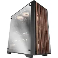 Mars Gaming ATX PC behuizing - - MC-Wood - Houten Paneel - Geoptimaliseerde Koeling - Gehard Glas