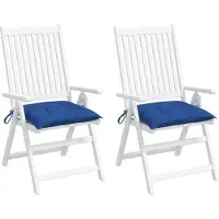 vidaXL Palletkussens 2 st 50x50x7 cm oxford stof blauw