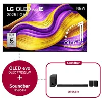 LG 77 inch OLED evo AI G5 4K Smart TV & DS95TR 9.1.5-kanaals - OLED77G55LW.DS95TR