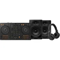 Pioneer DJ DDJ-FLX4 + DJ HDJ-CUE1 + DJ DM-50D-BT Zwart
