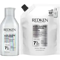Redken Acidic Bonding Concentrate Shampoo Refill Set - 300ml+500ml
