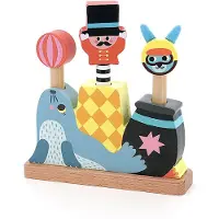Vilac Houten Pop-up Speelgoed - - Circus - Versierd door Michelle Carlslund - 24 maanden en ouder - 1 speler