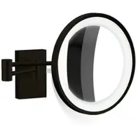 DECOR WALTHER Make-up Spiegel BS 40 LED Mat Zwart (5 x magnification)