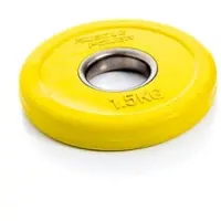 Muscle Power Fractional Olympic Bumper Plate - Halterschijf - 50 mm - 1,5 kg