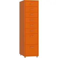 En.casa Kantoorkast Kökar op wielen 109x28x41 cm oranje []