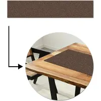 MuchoWow Tafelloper 200x40 cm - Tafelmat vinyl Ruw - Roest print - Donkerbruin - Tafeldecoratie - Tafelversiering - Keuken decoratie - Tafel versiering