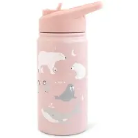Saro Thermosfles Met Rietje 350ml Roze