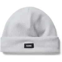 Rains Muts Ribbed Fleece Beanie Grey Melange