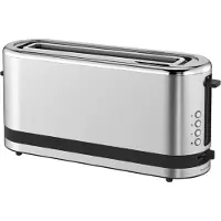 Aura Tosti Apparaat Broodrooster - Tosti Apparaat - Tosti Broodrooster - Zilver - 24cm x 42cm x 16cm