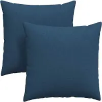 vidaXL Zitkussens 2 st Stof Blauw 80 x 80 cm