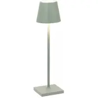Zafferano Poldina micro acculamp IP65 salie micro, dimbaar, groen, Aluminium, Modern