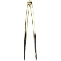 Lalizas Straight Pattern Dividers Compass Zwart,Goud 180 mm