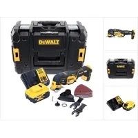 DeWalt Multifunctioneel elektrisch gereedschap, DCS 355 P1 Accu Oscillator Multigereedschap 18 V Brushless + 1x Batterij 5.0 Ah + Lader + 29 st.