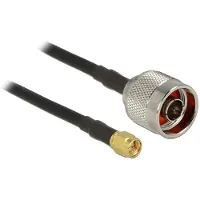 DeLOCK N (m) - SMA (m) kabel - CFD200/RF200 - 50 Ohm / zwart - 7,5 meter