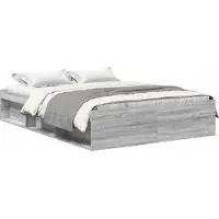 vidaXL Bedframe grijs sonoma eikenkleurig 140x200 cm