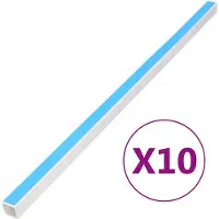 vidaXL Kabelgoot zelfklevend 10x10 mm 10 m PVC