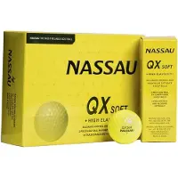 Nassau QX Soft - Golfballen - 12 stuks - Lemon