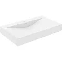Mexen Poli opbouw wastafel van conglomeraten 1/O 80 x 48 cm, wit - 23028001