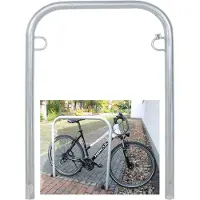 Baumarktplus Fietsenrek 114 x 78 cm thermisch verzinkt staal Ø 49 mm In beton gegoten Fietsenrek Parker type U