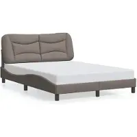 vidaXL Bedframe zonder matras "Hvar" 120x200 cm stof taupe