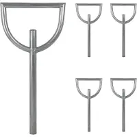 Baumarktplus 5x Fietsenrek 115 x 56 cm thermisch verzinkt staal Ø 60 mm voor plaatsing in beton Fietsstandaard type D