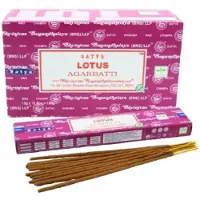 Satya Lotus wierookstokjes - 12 doosjes van 15 gram