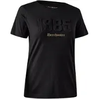 Deerhunter Dames Jubilee zwart T-shirt Outdoor T-shirt Skandinavisch T-shirt maat 40
