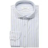 Profuomo Slim Fit Overhemd blauw, Gestreept