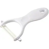 Fackelmann Groentenschiller keramisch mes willekeurige kleur 13 cm Colors Edition