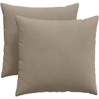 vidaXL Zitkussens 2 pcs Taupe 45 x 45 cm Stof