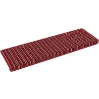 vidaXL Zelfklevende trapmatten 15 st 65 x 21 x 4 cm Non-Slip Rood