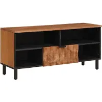 vidaXL TV Kast met lade Acacia Bruine Afwerking 100 x 33 x 46 cm