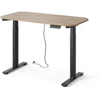 Vicco Bureau Elevate Zwart/Ambachtelijk 120 x 60 cm 2 motoren, Model 58665